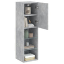 tv-borde 2 stk. med LED-lys 30,5x30x102 cm betongrå