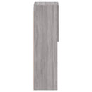 tv-borde 2 stk. med LED-lys 30,5x30x102 cm grå sonoma-eg