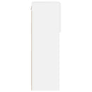 tv-borde med LED-lys 2 stk. 40,5x30x90 cm hvid