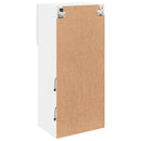 tv-borde med LED-lys 2 stk. 40,5x30x90 cm hvid