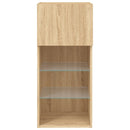 tv-bord med LED-lys 40,5x30x60 cm sonoma-eg