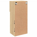 tv-bord med LED-lys 40,5x30x60 cm sonoma-eg