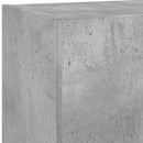 tv-borde med LED-lys 2 stk. 40,5x30x90 cm betongrå
