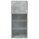 tv-borde med LED-lys 2 stk. 40,5x30x90 cm betongrå