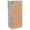 tv-borde med LED-lys 2 stk. 40,5x30x90 cm betongrå