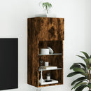 tv-bord med LED-lys 40,5x30x90 cm røget egetræsfarve
