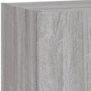 tv-borde 2 stk. med LED-lys 40,5x30x90 cm grå sonoma-eg