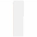 tv-bord med LED-lys 40,5x30x102 cm hvid