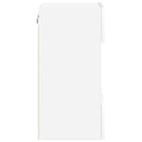 væghængte skabe til TV 2 stk. med LED-lys 40x30x60,5 cm hvid