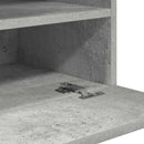 væghængte skabe til TV 2 stk. med LED-lys 40x30x60,5 cm betongrå