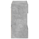 væghængt tv-bord med LED-lys 58,5x30x60,5 cm betongrå