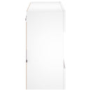 væghængt tv-bord med LED-lys 78,5x30x60,5 cm hvid