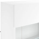 væghængt tv-bord med LED-lys 98,5x30x60,5 cm hvid