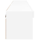 tv-borde med LED-lys 2 stk. 60x30x30 cm hvid