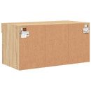 tv-bord 60x30x30 cm med LED-lys sonoma-eg