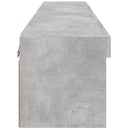 tv-borde med LED-lys 2 stk. 60x30x30 cm betongrå