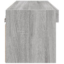 tv-bord 60x30x30 cm med LED-lys grå sonoma-eg