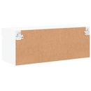 tv-bord med LED-lys 80x30x30 cm hvid
