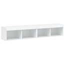 tv-borde 2 stk. med LED-lys 80x30x30 cm hvid