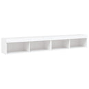 tv-borde 2 stk. med LED-lys 100x30x30 cm hvid