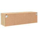 tv-bord med LED-lys 100x30x30 cm sonoma-eg