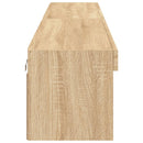 tv-borde 2 stk. med LED-lys 100x30x30 cm sonoma-eg