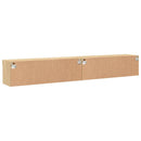 tv-borde 2 stk. med LED-lys 100x30x30 cm sonoma-eg
