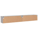 tv-borde 2 stk. 100x30x30 cm med LED-lys grå sonoma-eg