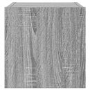 væghængte tv-borde 2 stk. LED-lys 30,5x35x30 cm grå sonoma-eg