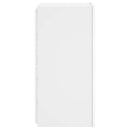 væghængt tv-bord med LED-lys 30,5x35x70 hvid