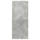 væghængt tv-bord med LED-lys 30,5x35x70 cm betongrå
