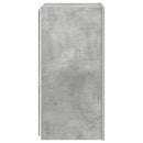væghængt tv-bord med LED-lys 30,5x35x70 cm betongrå