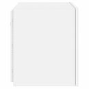 væghængt tv-bord med LED-lys 40,5x35x40 hvid