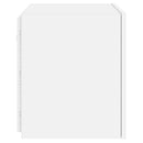 væghængte tv-borde 2 stk. med LED-lys 40,5x35x40 cm hvid