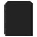 væghængt tv-bord med LED-lys 40,5x35x40 cm sort