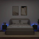 væghængte tv-borde 2 stk. med LED-lys 40,5x35x40 cm sort