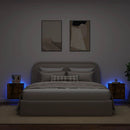 væghængte tv-borde 2 stk. med LED-lys 40,5x35x40 cm røget eg