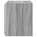 væghængte tv-borde 2 stk. LED-lys 40,5x35x40 cm grå sonoma-eg