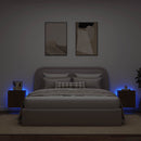 væghængte tv-borde 2 stk. med LED-lys 40,5x35x40 cm brunt eg