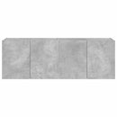 væghængte tv-borde 2 stk. med LED-lys 60x35x41 cm betongrå