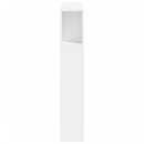 sengegavl med LED-lys 100x18,5x103,5 cm konstrueret træ hvid