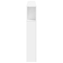 sengegavl med LED-lys 160x18,5x103,5 cm konstrueret træ hvid