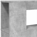 sengegavl m. LED-lys 200x18,5x103,5 cm konstrueret træ betongrå