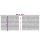 havehegn 600x100 cm siv