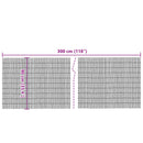 havehegn 300x90 cm siv