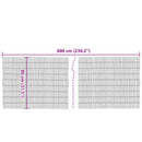 havehegn 600x80 cm siv