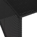 garage til robotplæneklipper 86x90x52/57 cm polyrattan sort