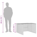 garage til robotplæneklipper 86x90x52/57 cm polyrattan sort
