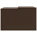 garage til robotplæneklipper 86x90x52/57 cm polyrattan brun