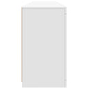 skænk med LED-lys 162x37x67 cm hvid
